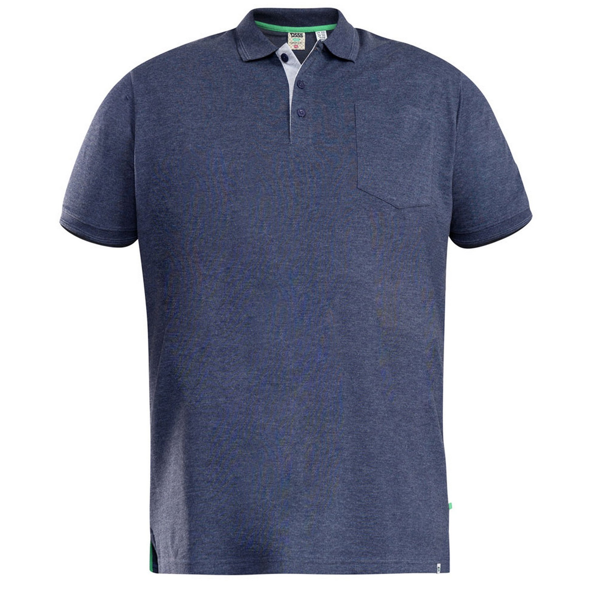 Grey - Lifestyle - Duke Mens D555 Grant Pique Kingsize Polo Shirt