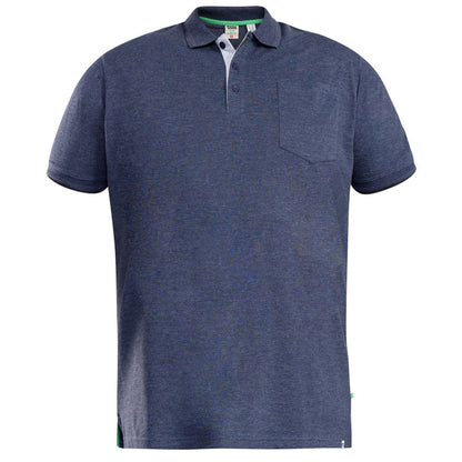 Grey - Lifestyle - Duke Mens D555 Grant Pique Kingsize Polo Shirt