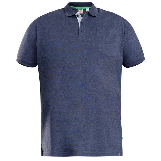 Grey - Lifestyle - Duke Mens D555 Grant Pique Kingsize Polo Shirt
