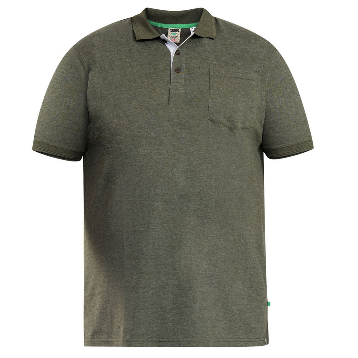 Khaki - Front - Duke Mens D555 Grant Pique Kingsize Polo Shirt