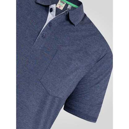 Denim - Side - Duke Mens D555 Grant Pique Kingsize Polo Shirt
