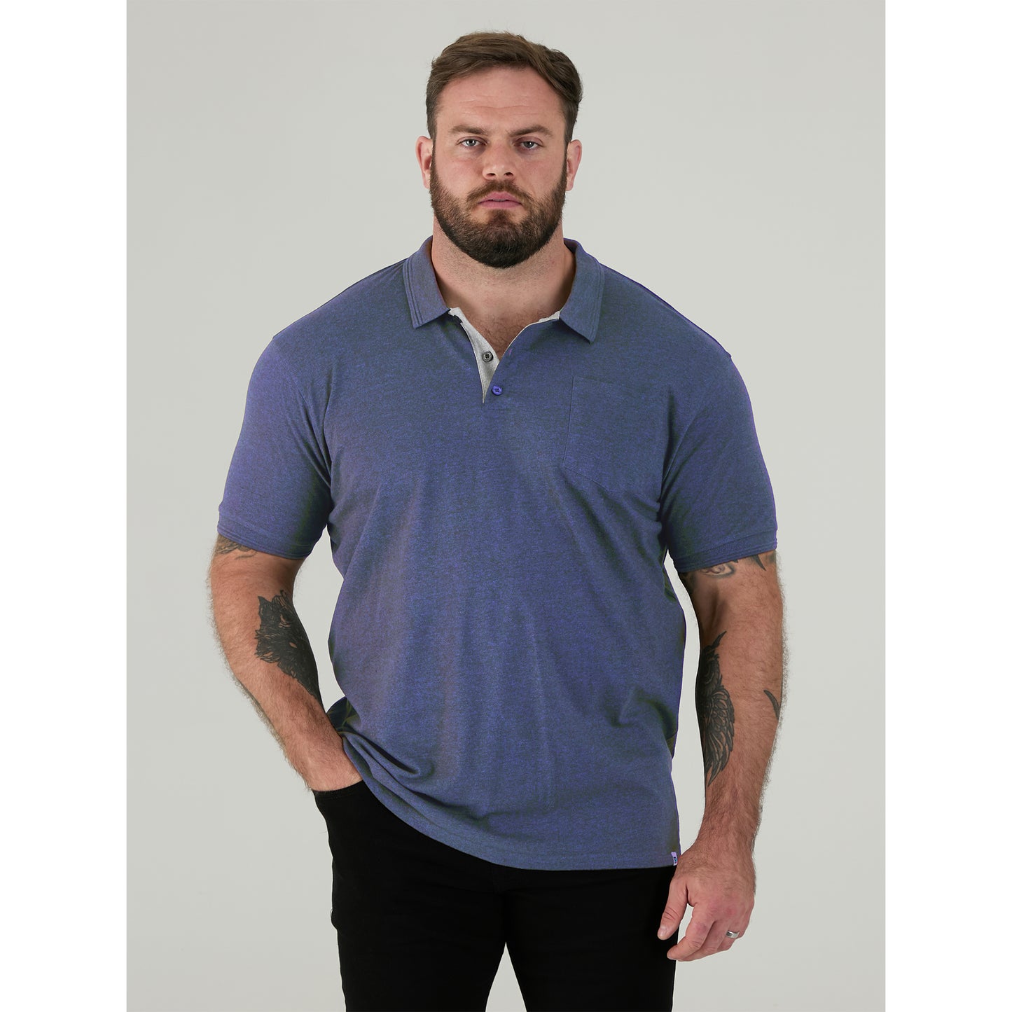 Denim - Lifestyle - Duke Mens D555 Grant Pique Kingsize Polo Shirt