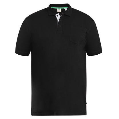 Black - Front - Duke Mens D555 Grant Pique Kingsize Polo Shirt