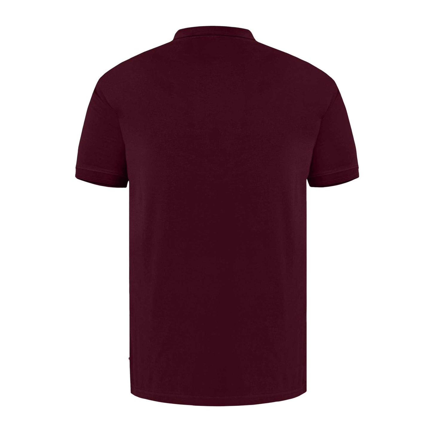 Maroon - Back - Duke Mens D555 Grant Pique Kingsize Polo Shirt