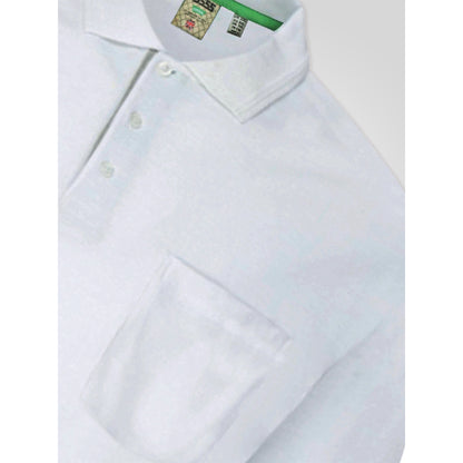 White - Side - Duke Mens D555 Grant Pique Kingsize Polo Shirt