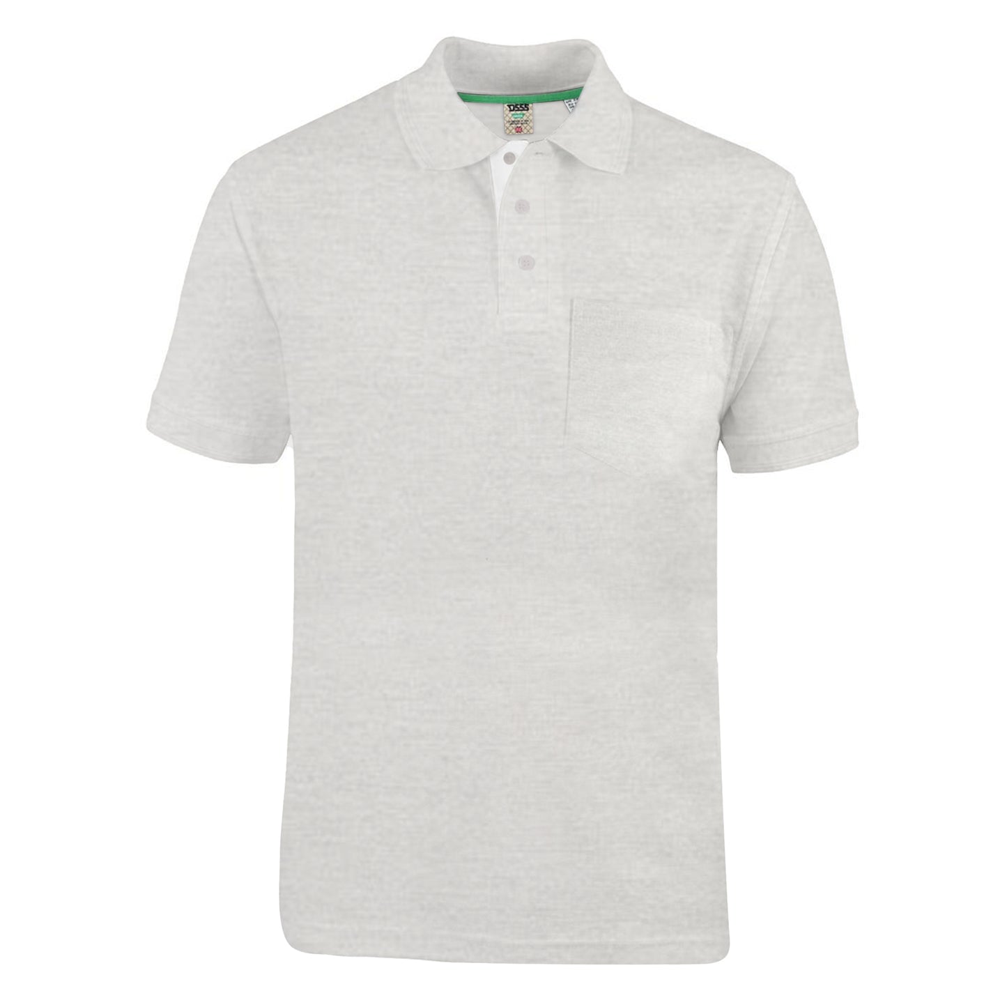 Grey - Front - Duke Mens D555 Grant Pique Kingsize Polo Shirt