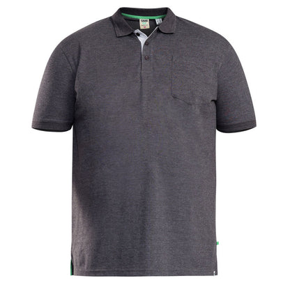 Charcoal - Front - Duke Mens D555 Grant Pique Kingsize Polo Shirt