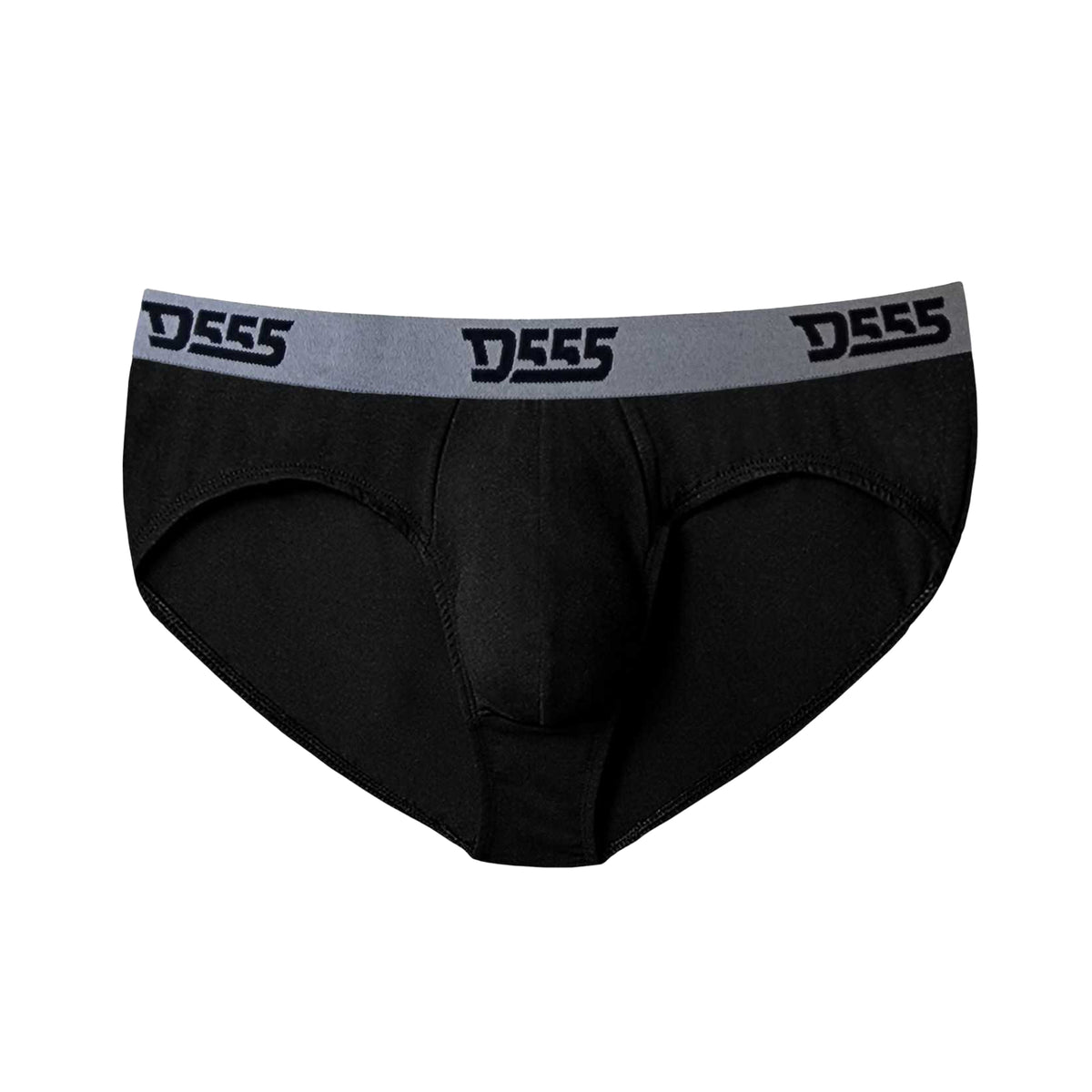 Black-Grey-Navy - Side - Duke Mens D555 London Kingsize Briefs (Pack of 3)