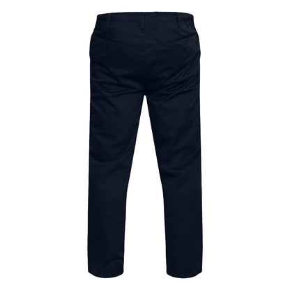 Navy - Back - Duke Mens D555 Basilio Elasticated Waist Rugby Trousers