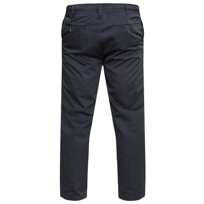 Black - Back - Duke Mens D555 Basilio Elasticated Waist Rugby Trousers