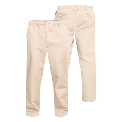 Stone - Side - Duke Mens D555 Basilio Elasticated Waist Rugby Trousers