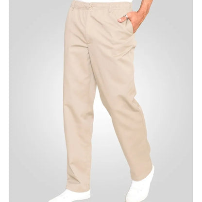 Stone - Close up - Duke Mens D555 Basilio Elasticated Waist Rugby Trousers