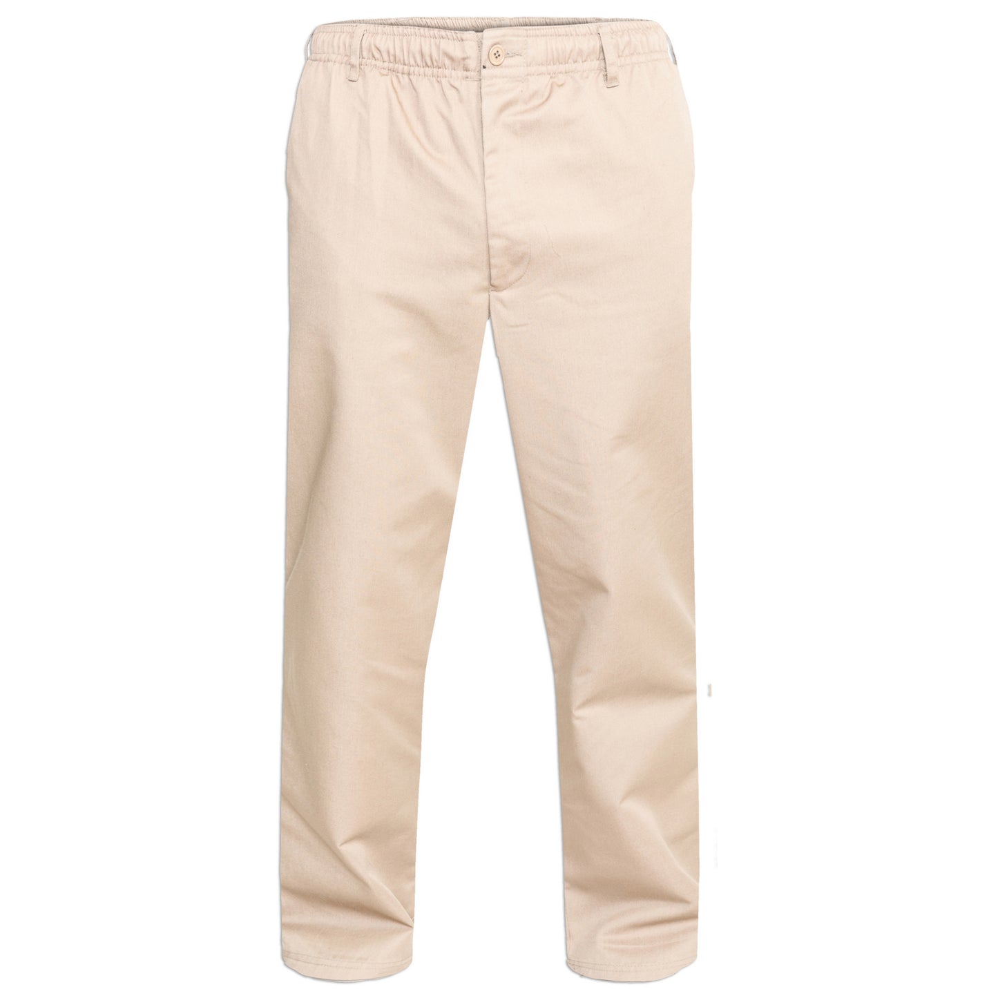 Stone - Front - Duke Mens D555 Basilio Elasticated Waist Rugby Trousers