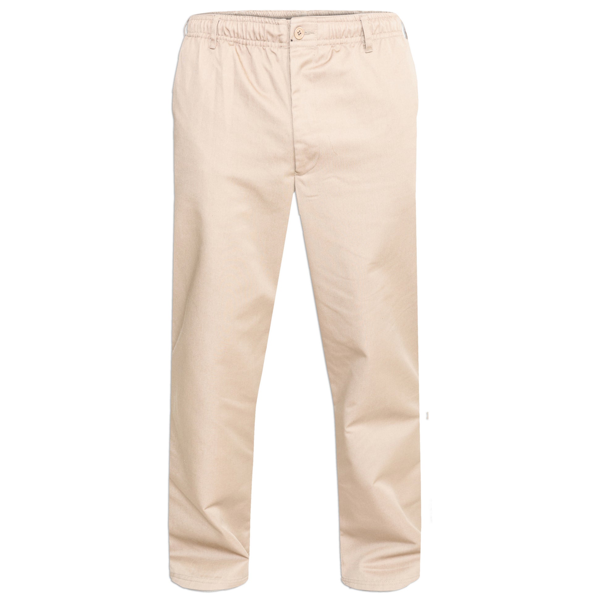 Stone - Front - Duke Mens D555 Basilio Elasticated Waist Rugby Trousers