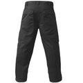 Black - Back - Duke London Mens Cotton Cargo Trousers