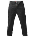Black - Front - Duke London Mens Cotton Cargo Trousers