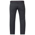 Charcoal - Back - D555 London Mens Canary Bedford Cord Trousers With Belt