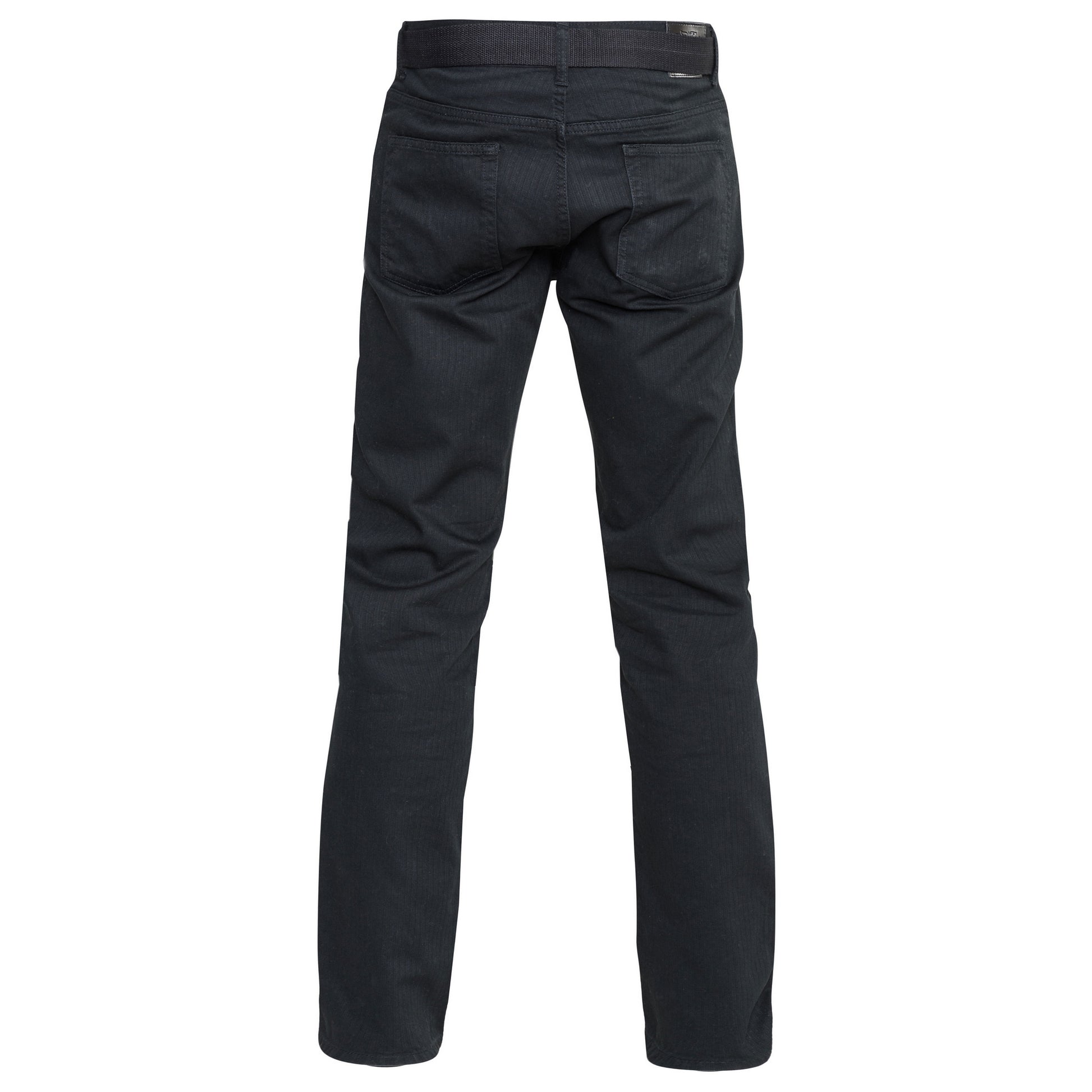 Black - Back - Duke Mens D555 London Mario Bedford Cord Trousers