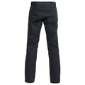 Black - Back - D555 London Mens Mario Bedford Cord Trousers With Belt