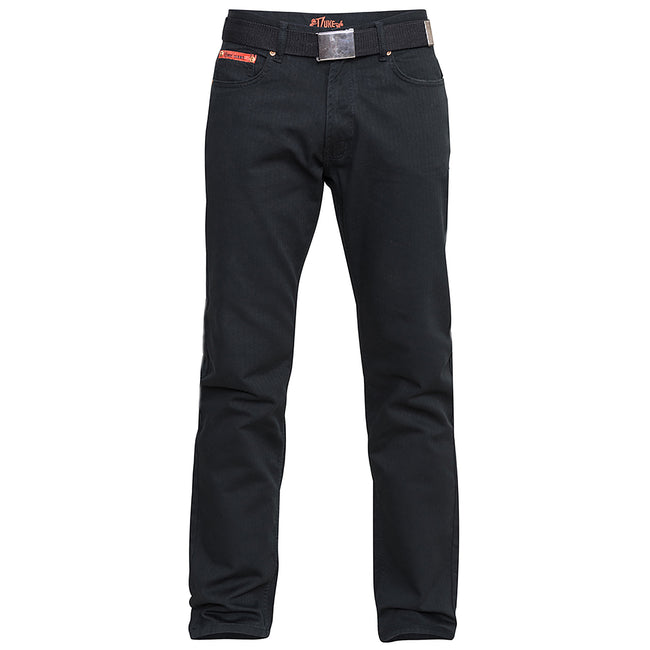Black - Front - Duke Mens D555 London Mario Bedford Cord Trousers