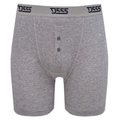 Black-White-Grey - Side - Duke Mens D555 London Driver Cotton Boxer Shorts (Pack Of 3)