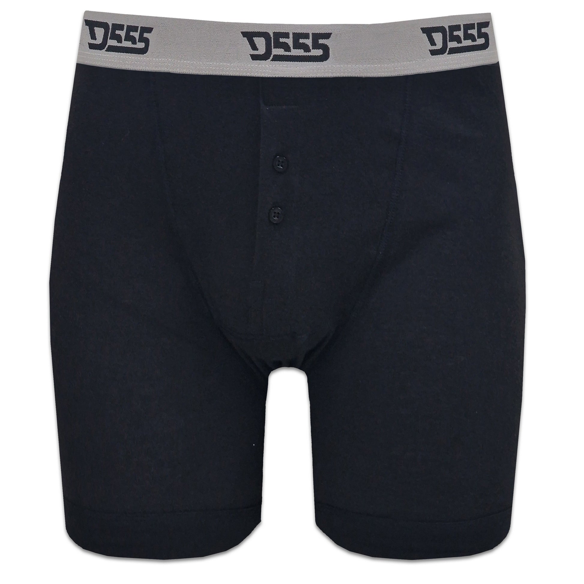 Black-White-Grey - Lifestyle - Duke Mens D555 London Driver Cotton Boxer Shorts (Pack Of 3)