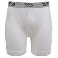 Black-White-Grey - Front - D555 London Mens Driver Boxer Shorts (Pack Of 3)