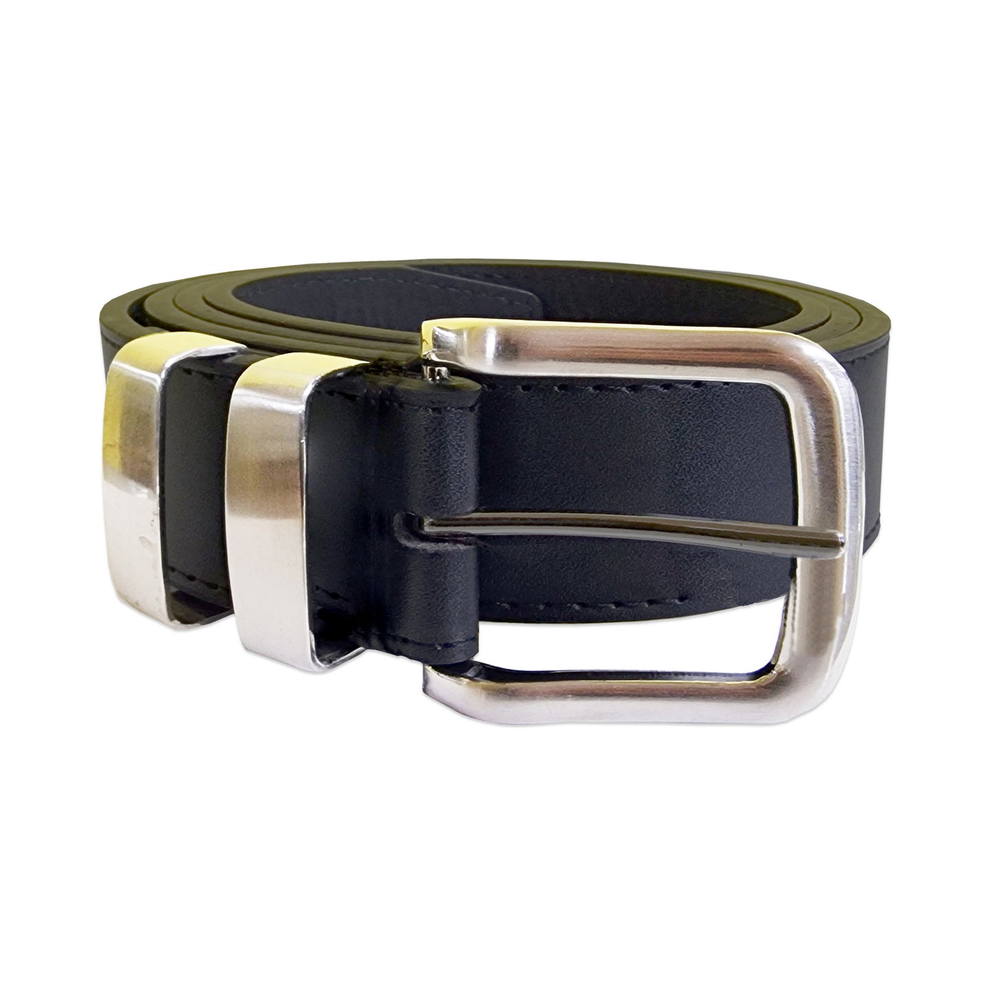 Black - Front - Duke D555 Noah Loop Waist Belt