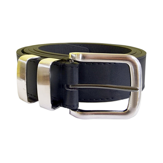 Black - Front - Duke D555 Noah Loop Waist Belt