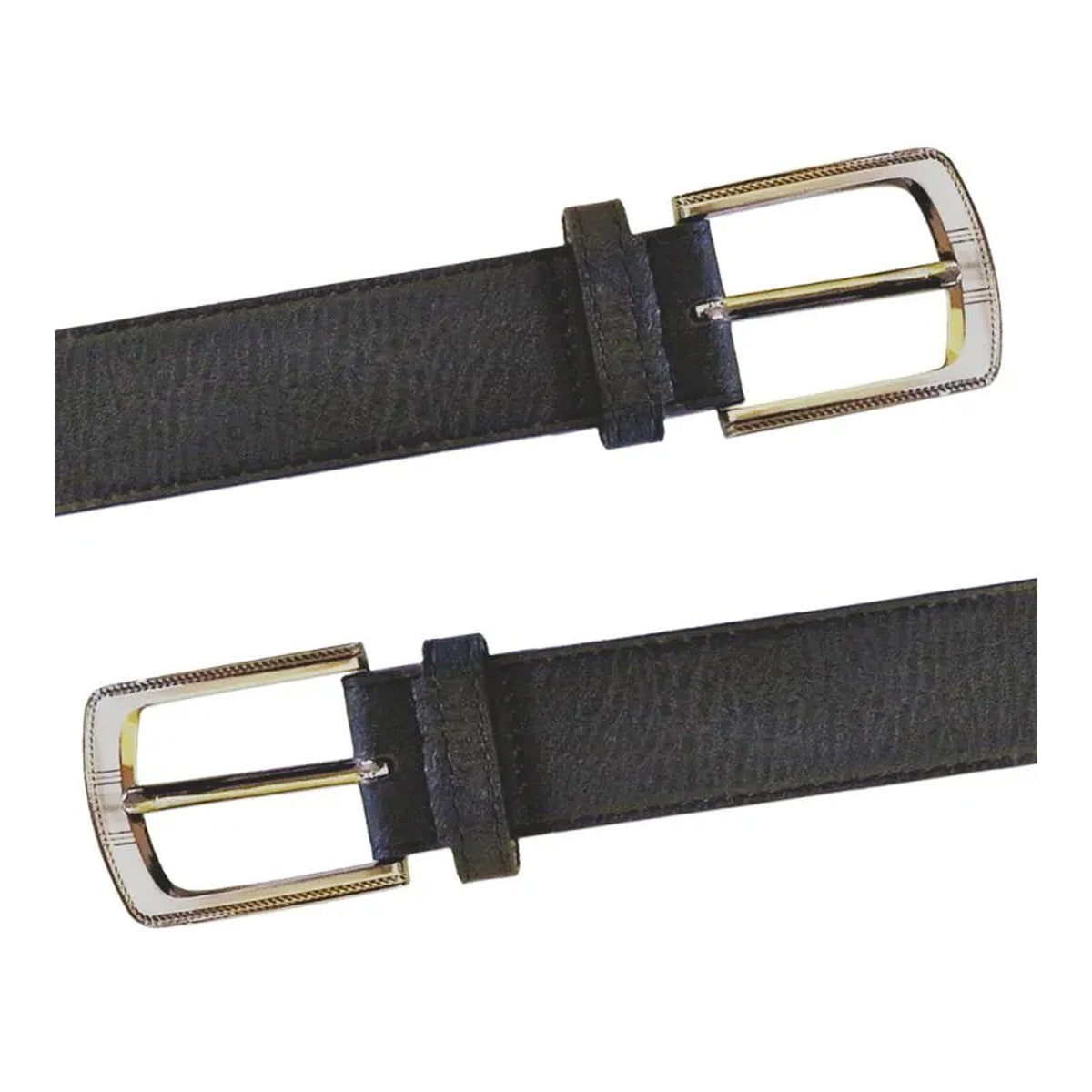Black - Lifestyle - Duke Mens D555 Samuel Bonded Leather Buckle Waist Belt