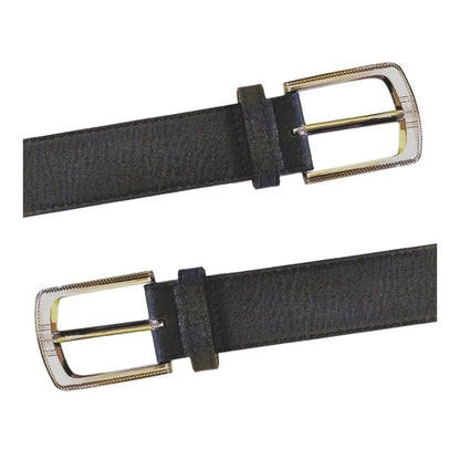 Black - Lifestyle - Duke Mens D555 Samuel Bonded Leather Buckle Waist Belt