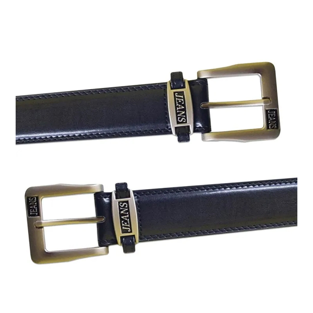 Black - Lifestyle - Duke Mens D555 Kenny Bonded Leather Buckle Waist Belt