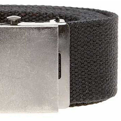 Black - Back - Duke Mens D555 Edward Webbing Waist Belt