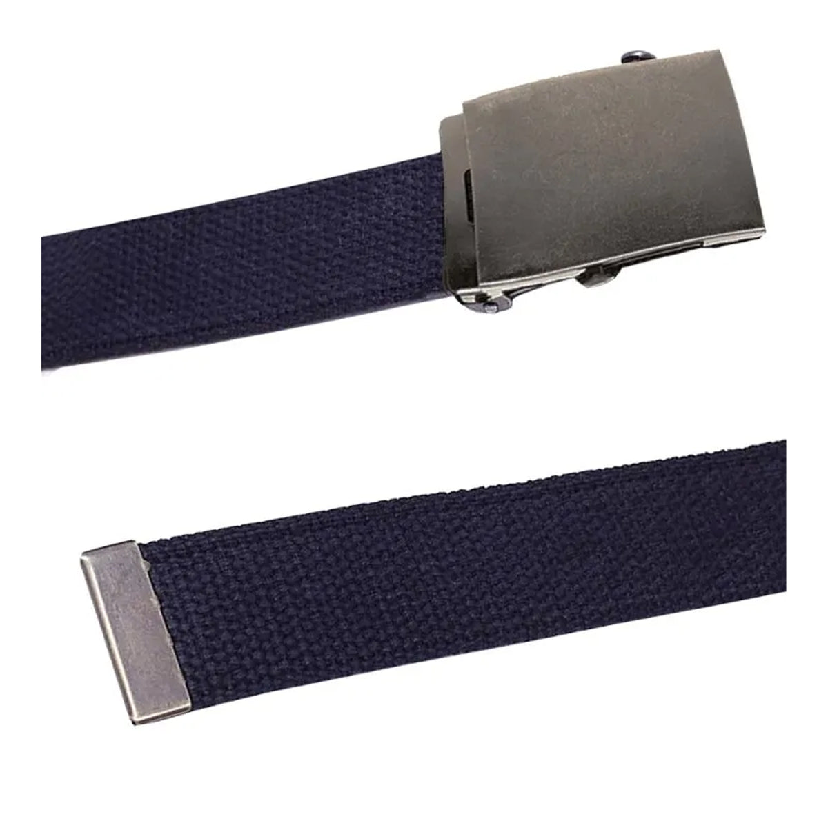 Navy - Back - Duke Mens D555 Edward Webbing Waist Belt