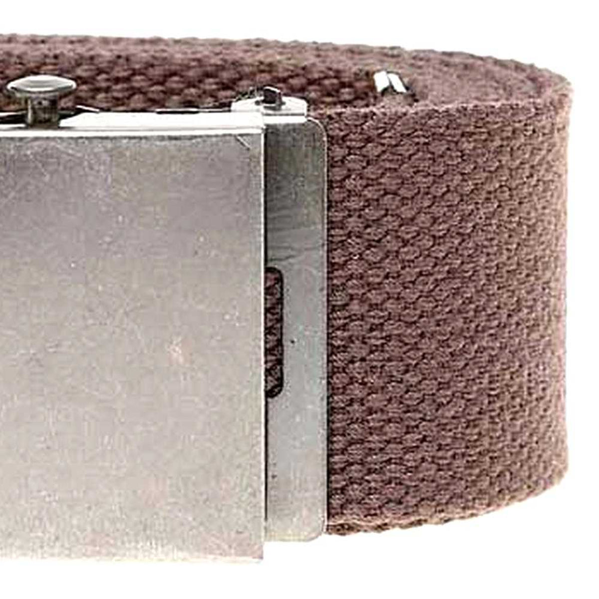 Brown - Back - Duke Mens D555 Edward Webbing Waist Belt