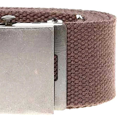 Brown - Back - Duke Mens D555 Edward Webbing Waist Belt