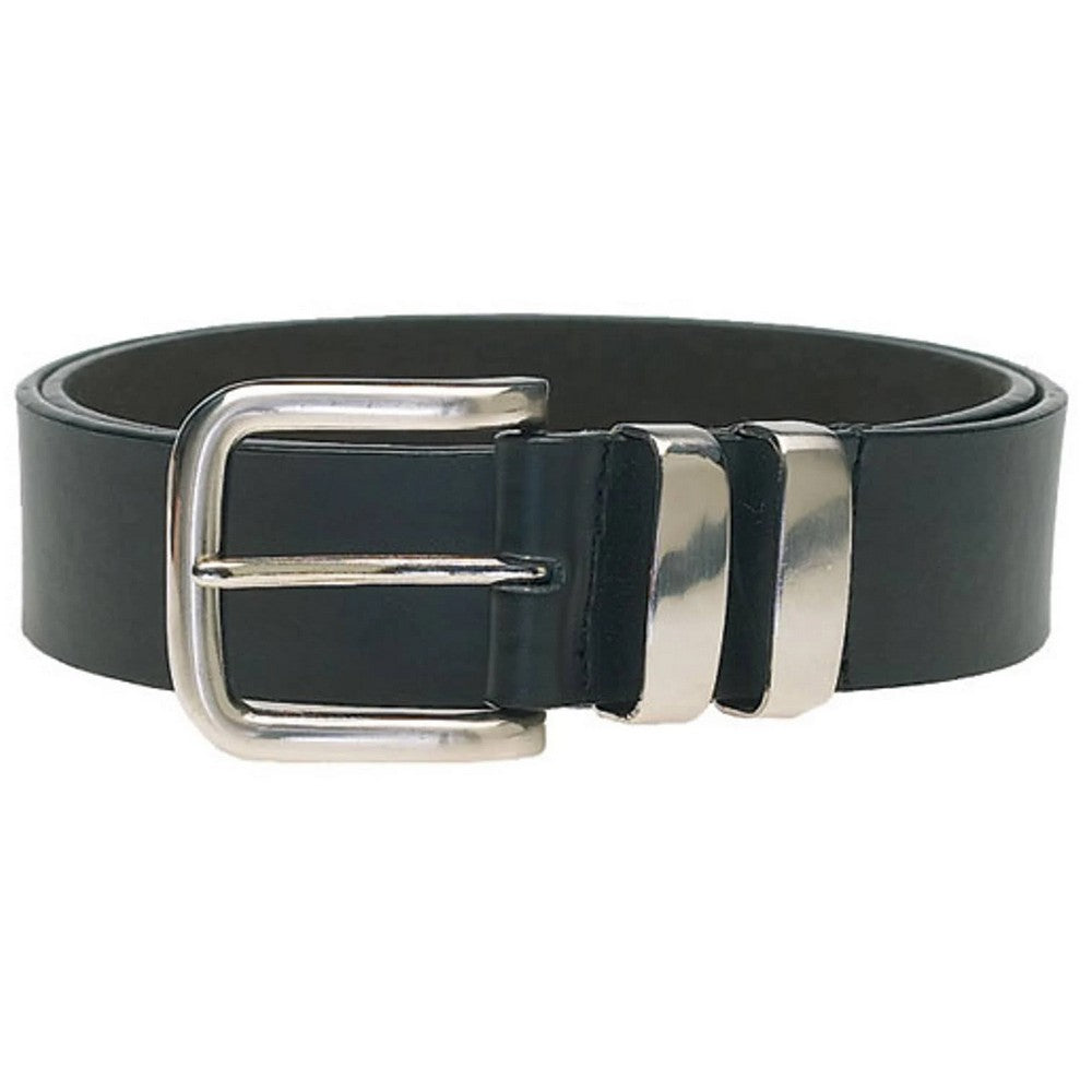 Black - Back - Duke D555 Noah Bonded Leather Waist Belt