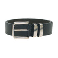 Black - Front - D555 Mens Kingsize Noah Double Metal Loop Belt