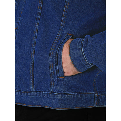 Stonewash - Pack Shot - Duke Mens D555 London Trucker Western Denim Kingsize Jacket