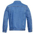 Stonewash - Back - Duke Mens D555 London Trucker Western Denim Kingsize Jacket