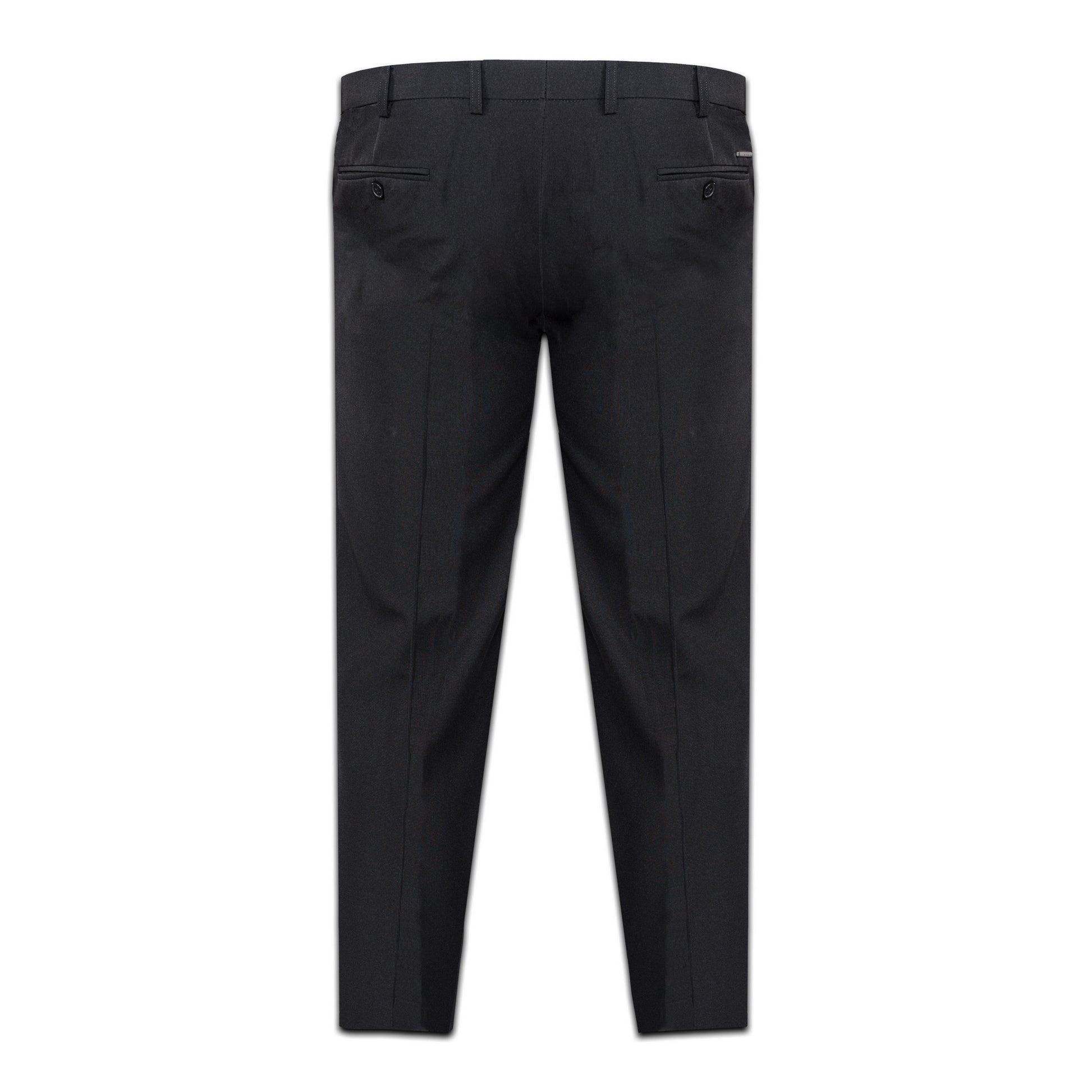 Black - Back - Duke Mens D555 Max Adjustable Waist Kingsize Trousers