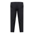 Black - Back - D555 Mens Kingsize Max Adjustable Waist Trousers