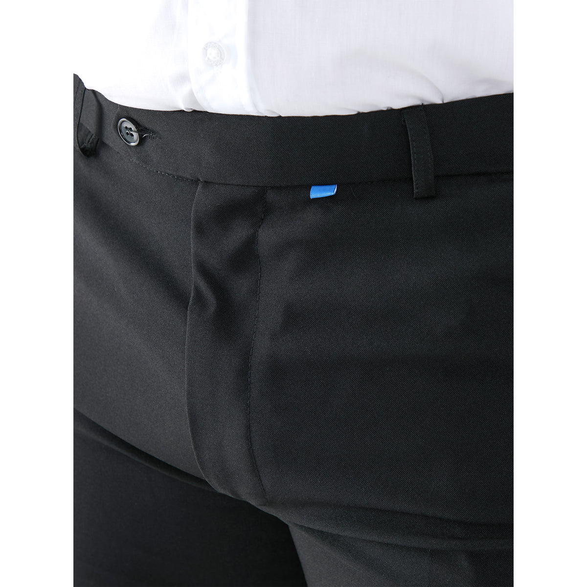 Black - Pack Shot - Duke Mens D555 Max Adjustable Waist Kingsize Trousers
