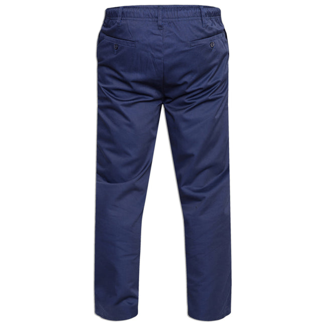 Navy - Back - Duke Mens D555 Basilio Kingsize Rugby Trousers
