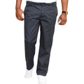 Stone - Front - D555 Mens Kingsize Basilio Full Elastic Waist Rugby Trousers