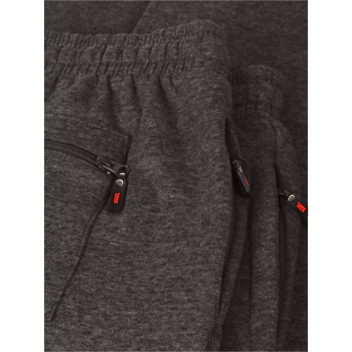 Grey - Side - Duke Mens D555 Albert Rockford Open Hem Kingsize Jogging Bottoms