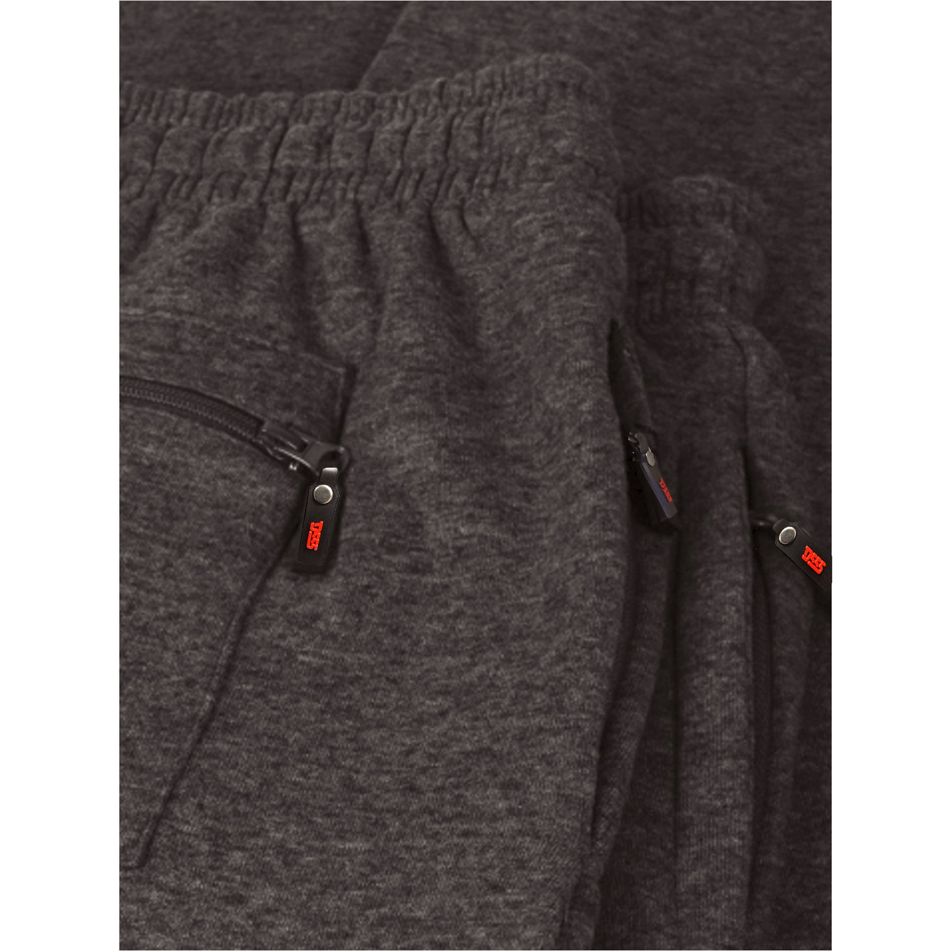 Grey - Side - Duke Mens D555 Albert Rockford Open Hem Kingsize Jogging Bottoms