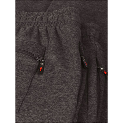 Grey - Side - Duke Mens D555 Albert Rockford Open Hem Kingsize Jogging Bottoms