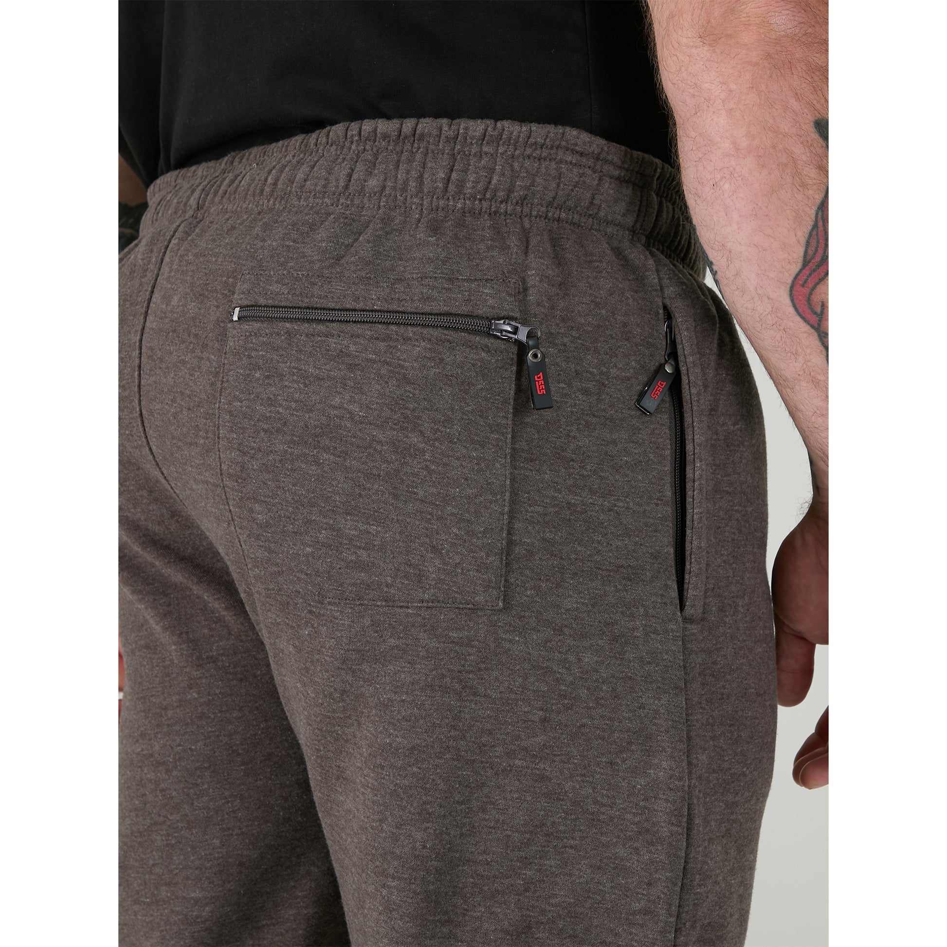 Grey - Pack Shot - Duke Mens D555 Albert Rockford Open Hem Kingsize Jogging Bottoms