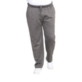 Grey - Back - D555 Mens Kingsize Albert Open Hem Jogging Bottoms